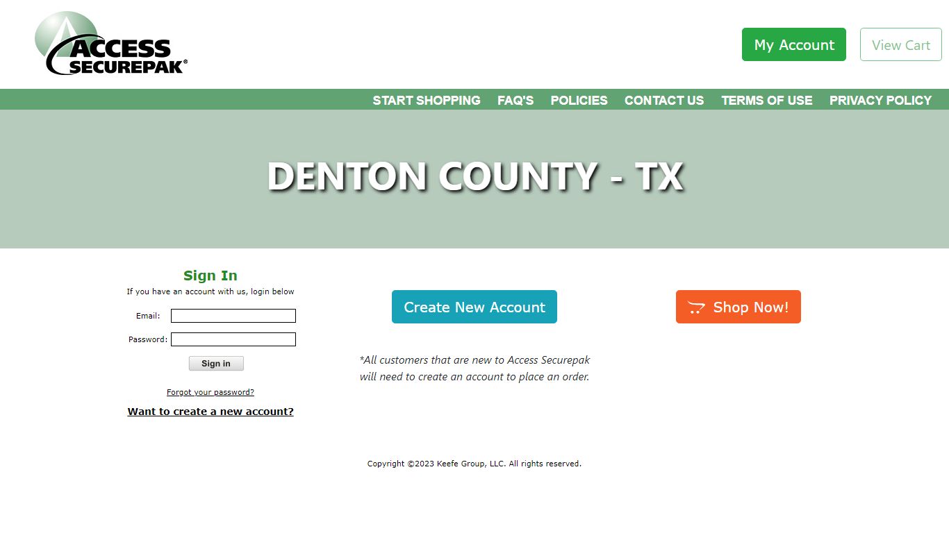 Denton County Jail Package Program - TX - Access Securepak